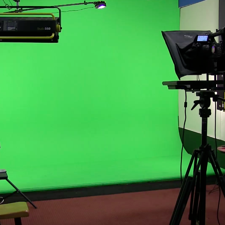 Video production, green screen